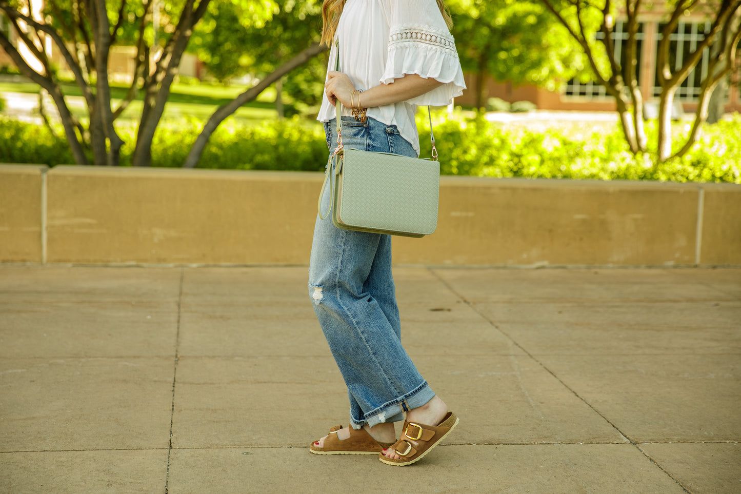 New Weave Bible Case, Crossbody (Sage)