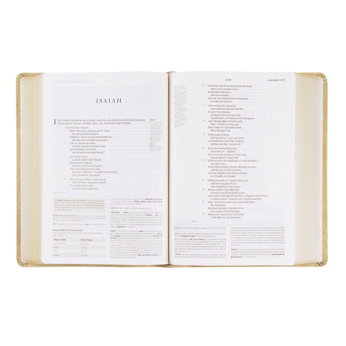 ESV Women's Study Bible: Sonora Theme (CREAM)
