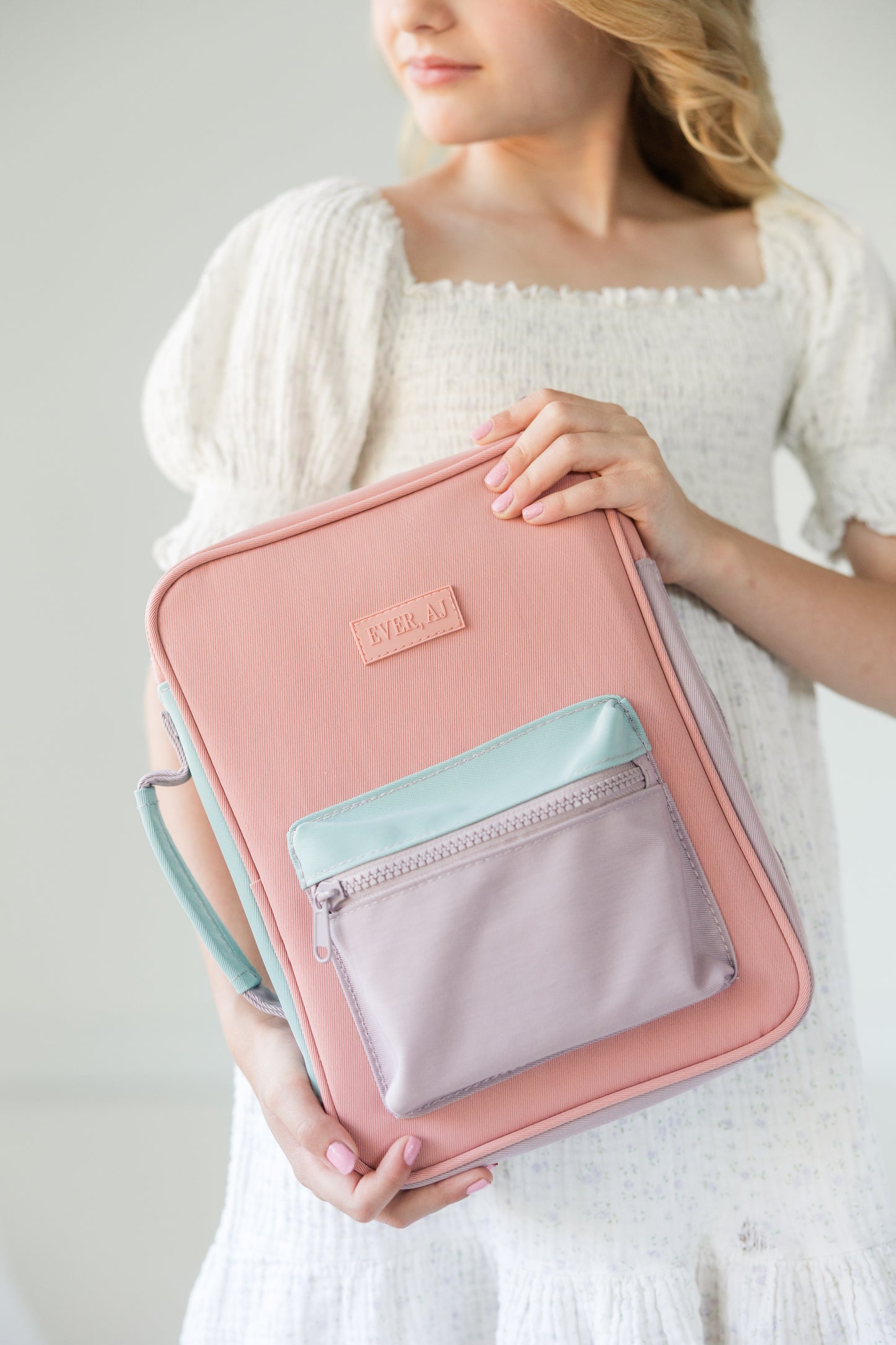 GIRL "A New Creation" Bible Case, Color-block Kid Bible Cover, Water-resistant, Butterfly screen-print