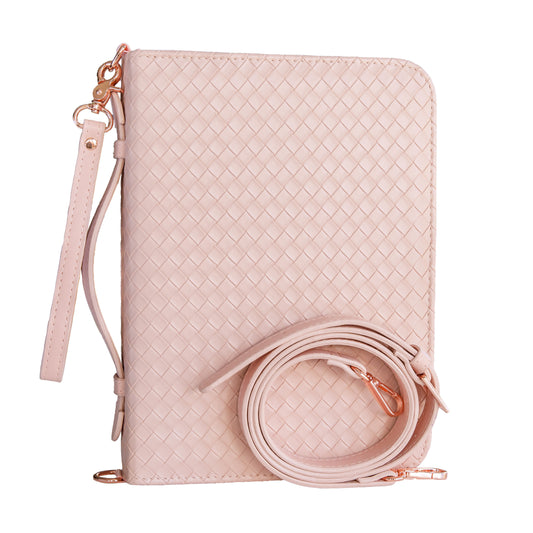 Weave Bible Case, Crossbody (Blush)