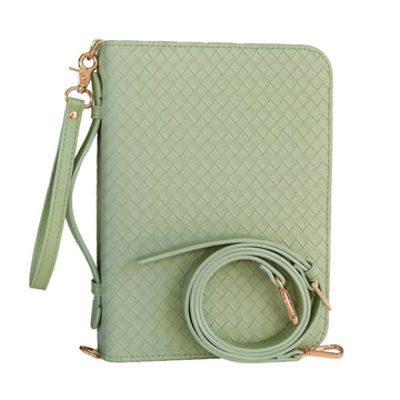 Weave Bible Case, Crossbody (Sage)