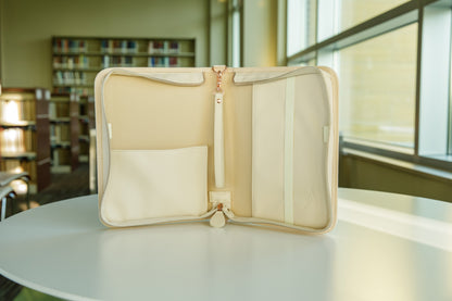 Weave Bible Case, Crossbody (Pearl)