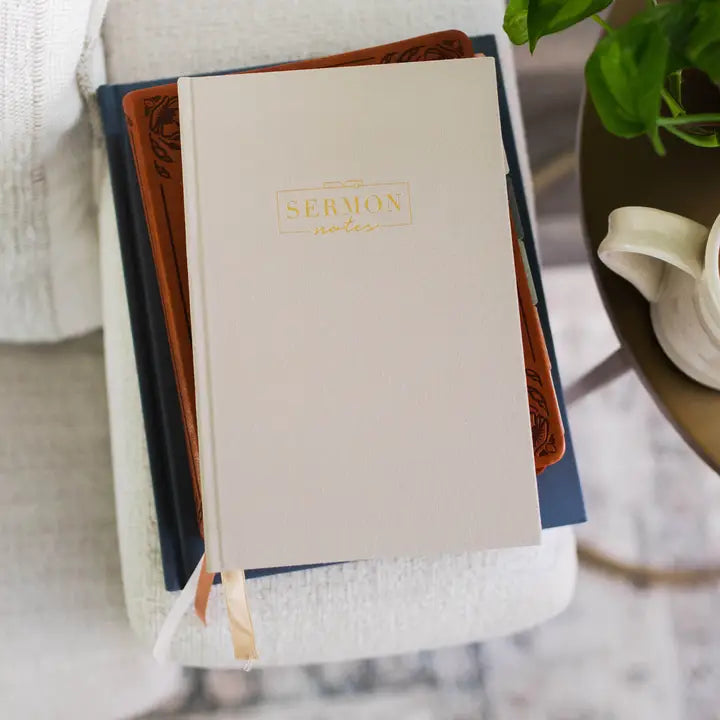 Journal: Sermon Notes Beige Linen