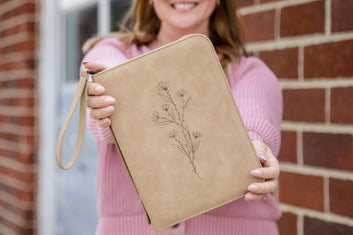 Floral Bible Case, Debossed