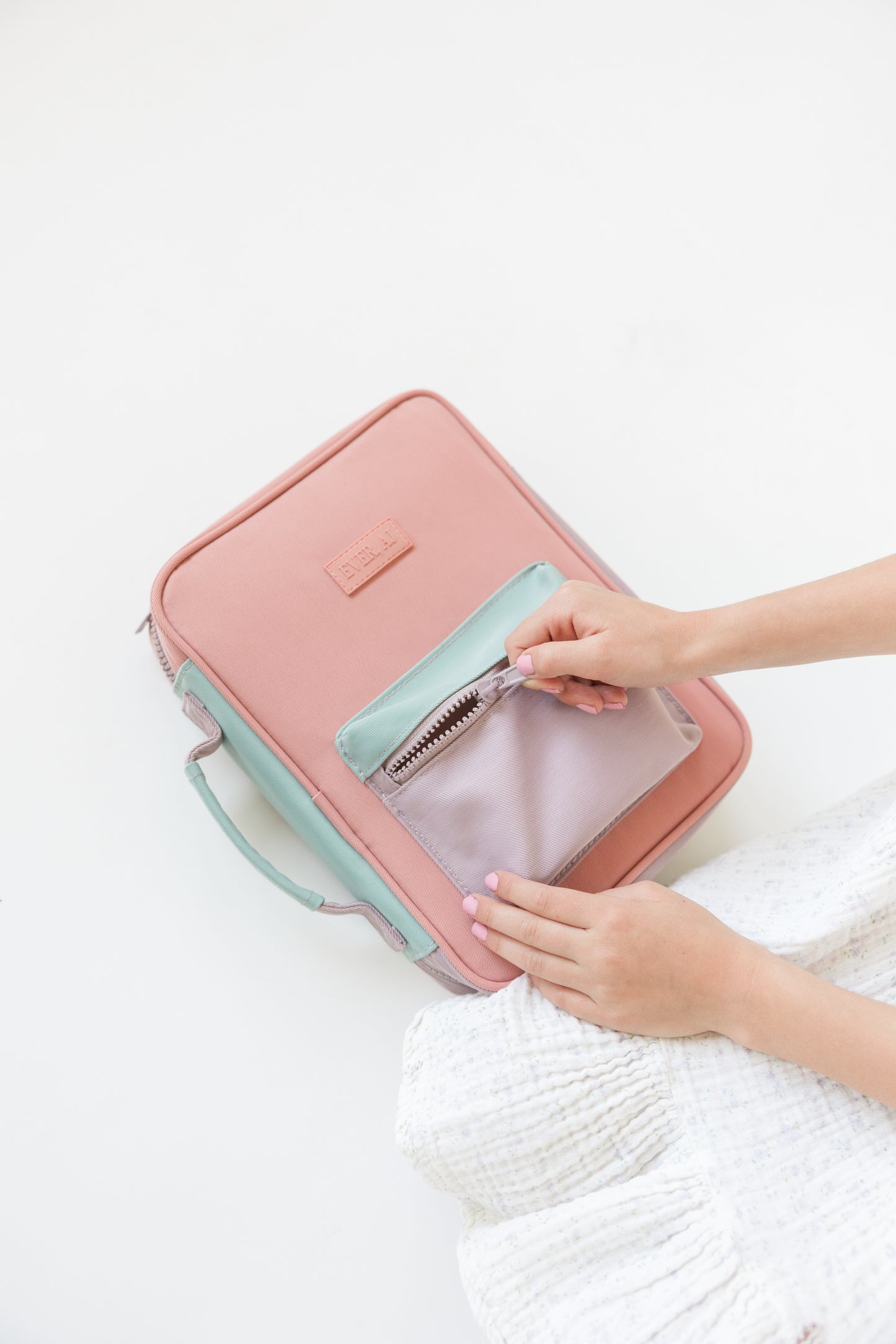 GIRL "A New Creation" Bible Case, Color-block Kid Bible Cover, Water-resistant, Butterfly screen-print