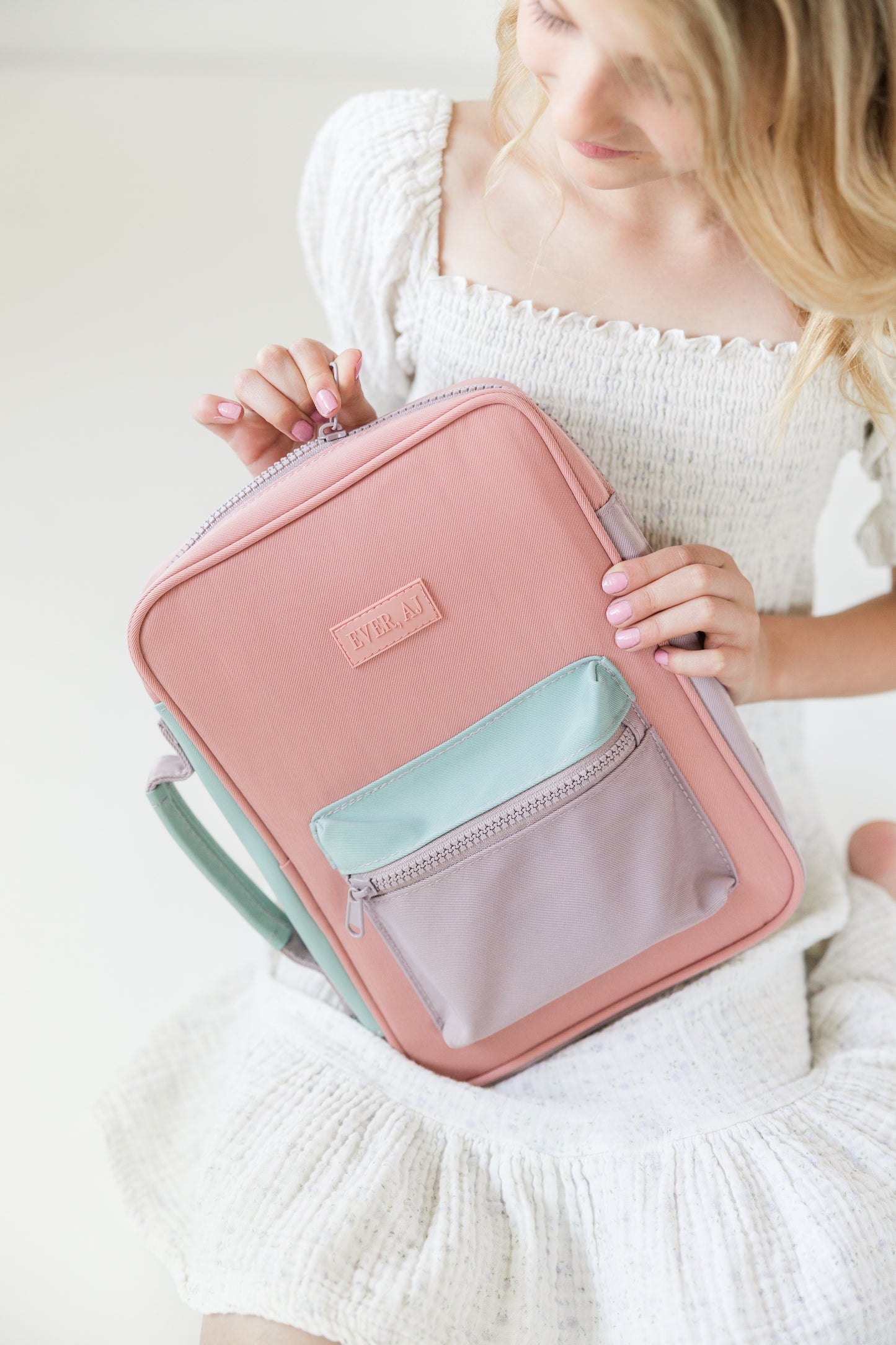 GIRL "A New Creation" Bible Case, Color-block Kid Bible Cover, Water-resistant, Butterfly screen-print