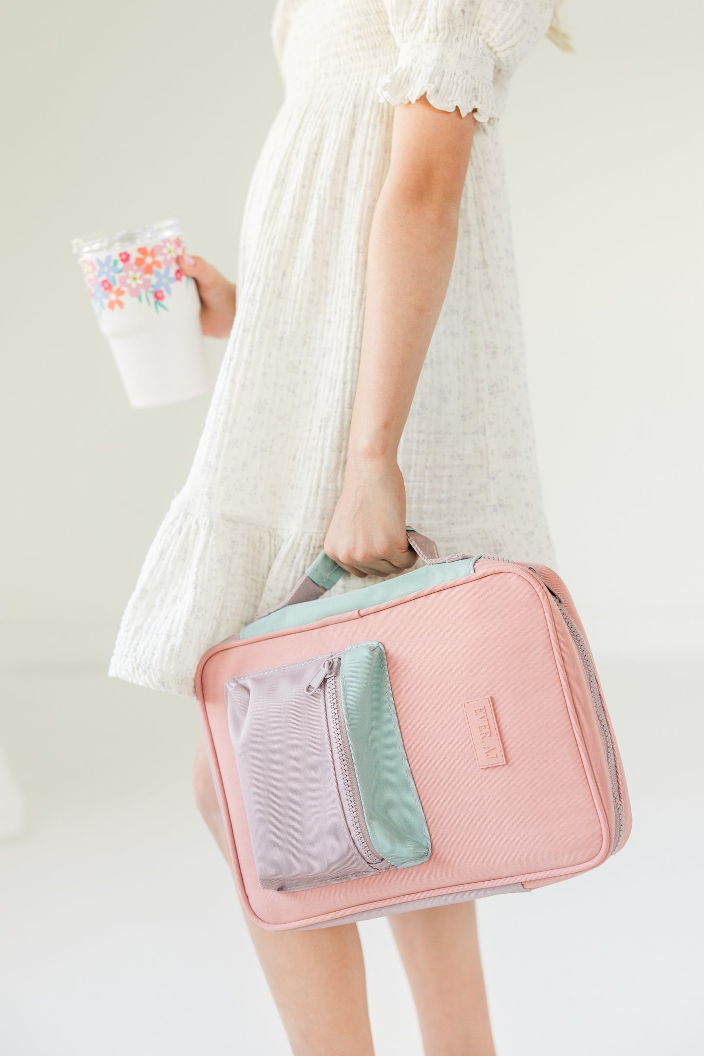 GIRL "A New Creation" Bible Case, Color-block Kid Bible Cover, Water-resistant, Butterfly screen-print