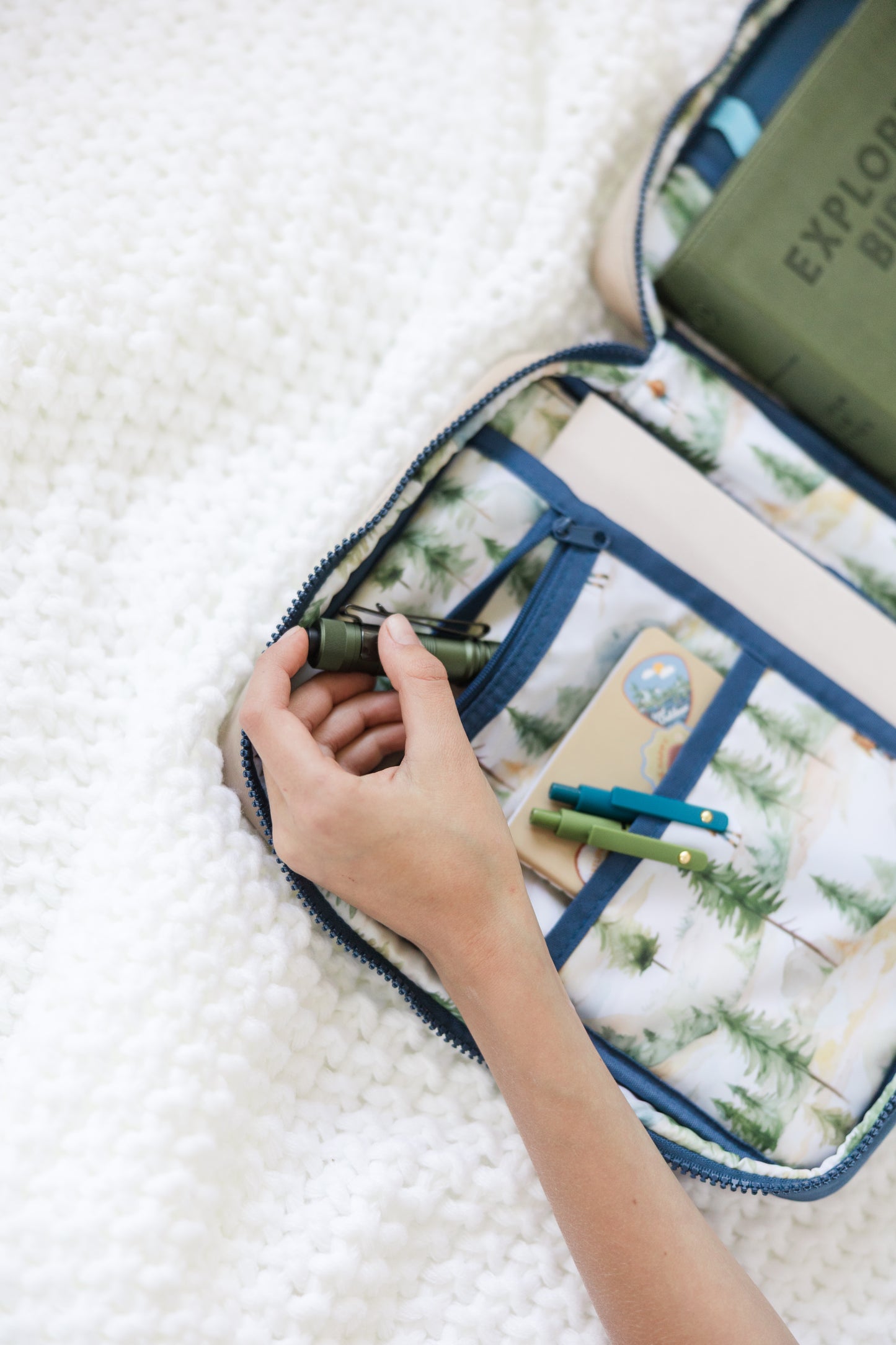 BOY "EXPLORER" Bible Case, Color-block Kid Bible Cover, Water-resistant, Explorer screen-print