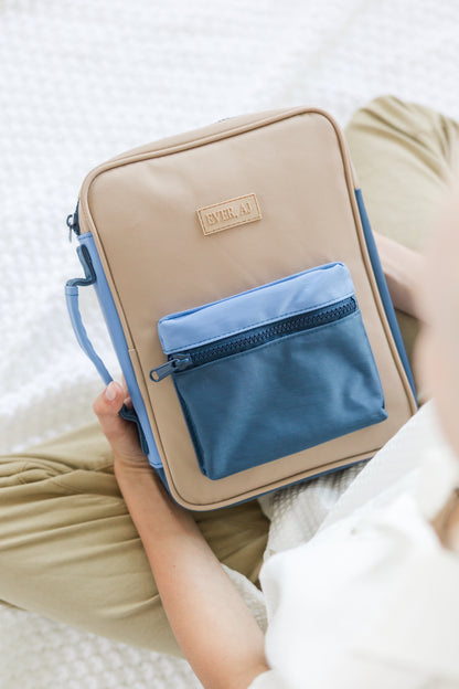 BOY "EXPLORER" Bible Case, Color-block Kid Bible Cover, Water-resistant, Explorer screen-print