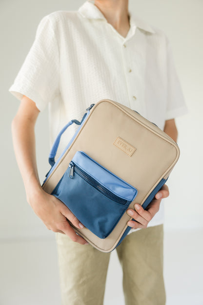 BOY "EXPLORER" Bible Case, Color-block Kid Bible Cover, Water-resistant, Explorer screen-print