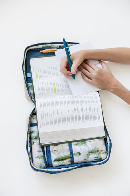 BOY "EXPLORER" Bible Case, Color-block Kid Bible Cover, Water-resistant, Explorer screen-print