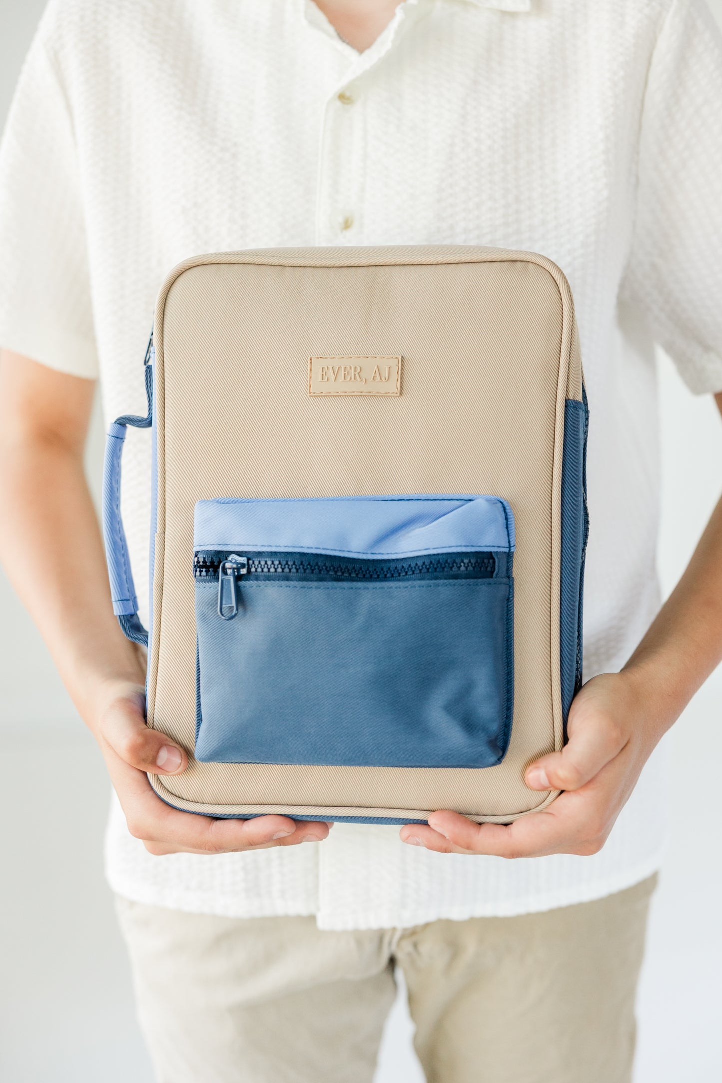 BOY "EXPLORER" Bible Case, Color-block Kid Bible Cover, Water-resistant, Explorer screen-print