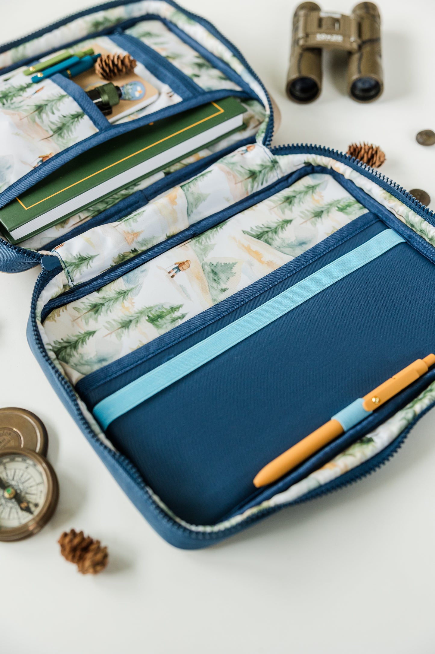 BOY "EXPLORER" Bible Case, Color-block Kid Bible Cover, Water-resistant, Explorer screen-print