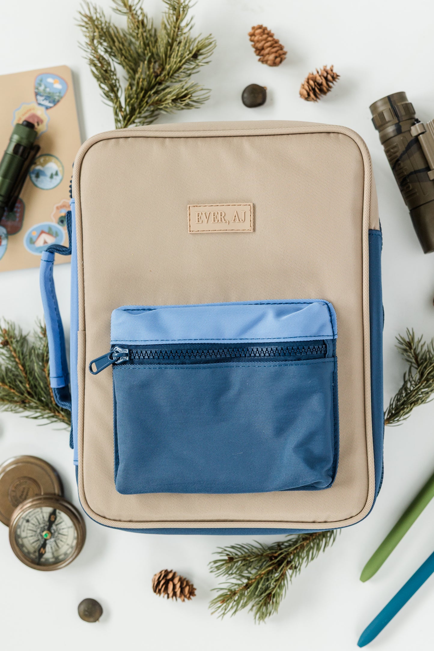 BOY "EXPLORER" Bible Case, Color-block Kid Bible Cover, Water-resistant, Explorer screen-print