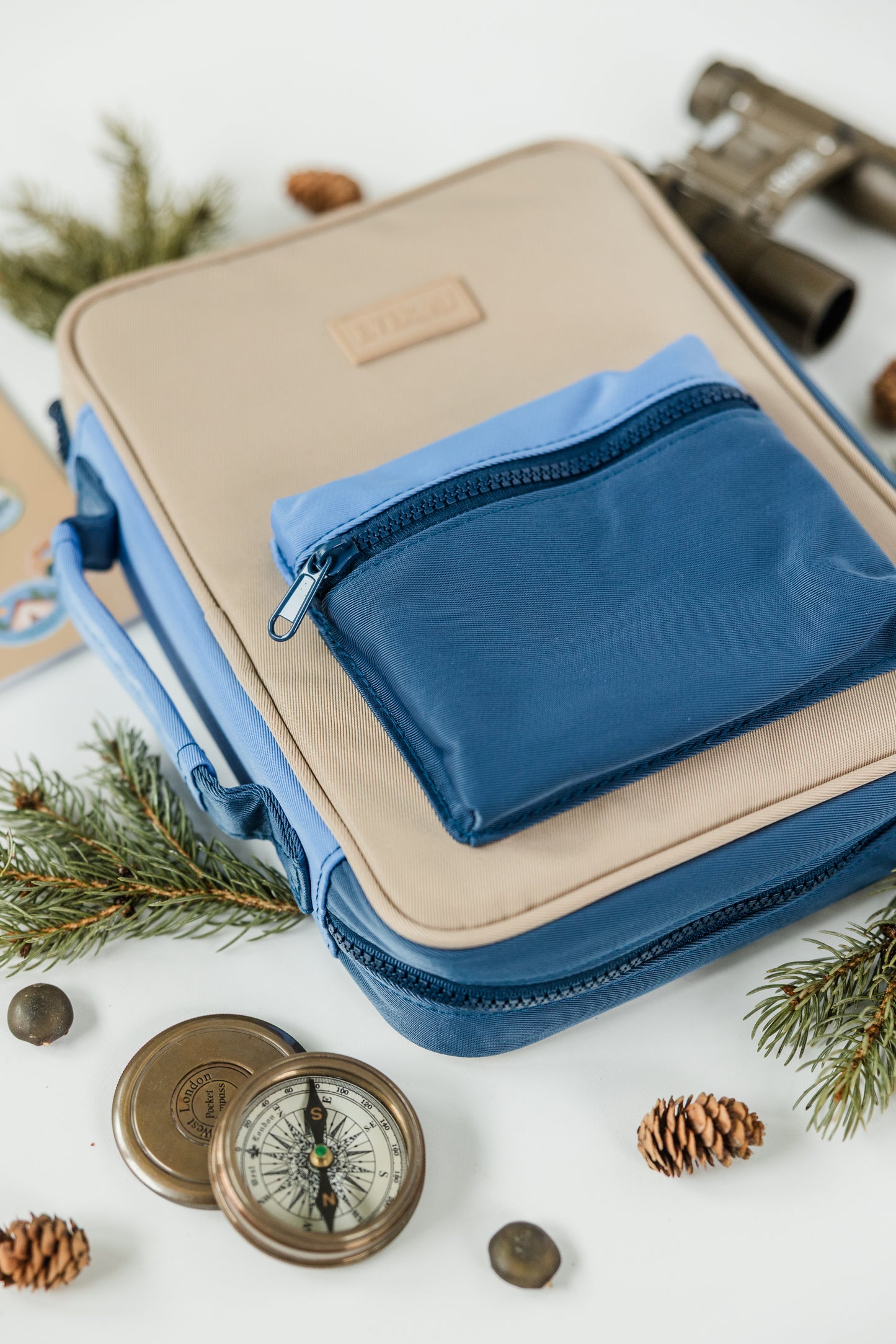 BOY "EXPLORER" Bible Case, Color-block Kid Bible Cover, Water-resistant, Explorer screen-print