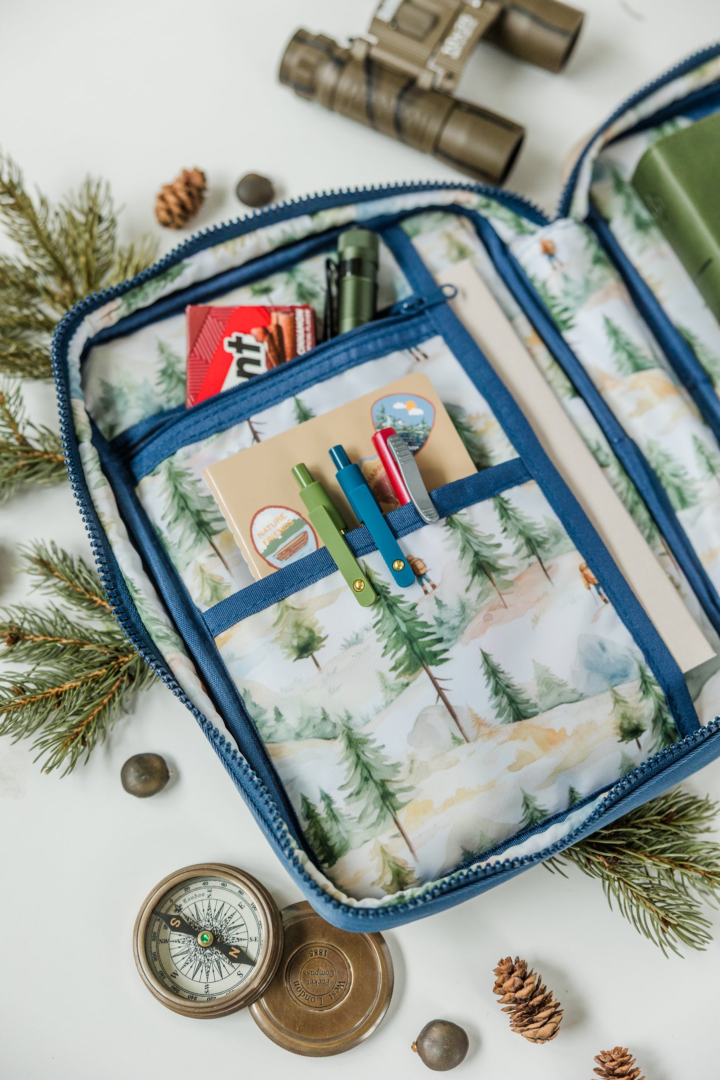 BOY "EXPLORER" Bible Case, Color-block Kid Bible Cover, Water-resistant, Explorer screen-print