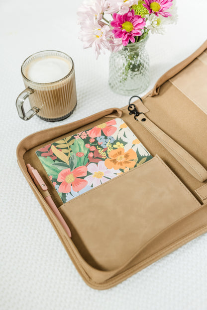 SALE! Single Floral Bible Case, Vegan Leather, Heat-Stamp-Debossed