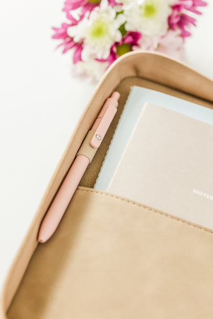 Floral Trio Bible Case, Vegan Leather, Heat-stamped Debossed