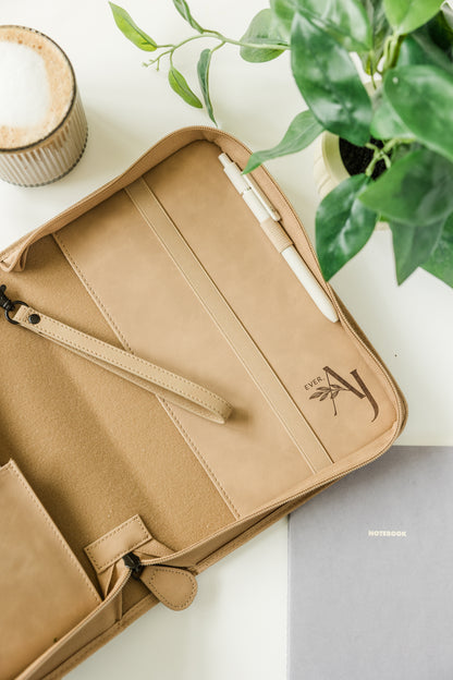 Floral Trio Bible Case, Vegan Leather, Heat-stamped Debossed