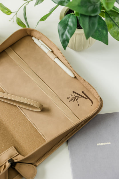 Wreath THE HOLY BIBLE Bible Case, Vegan Leather, Heat-Stamp-Debossed