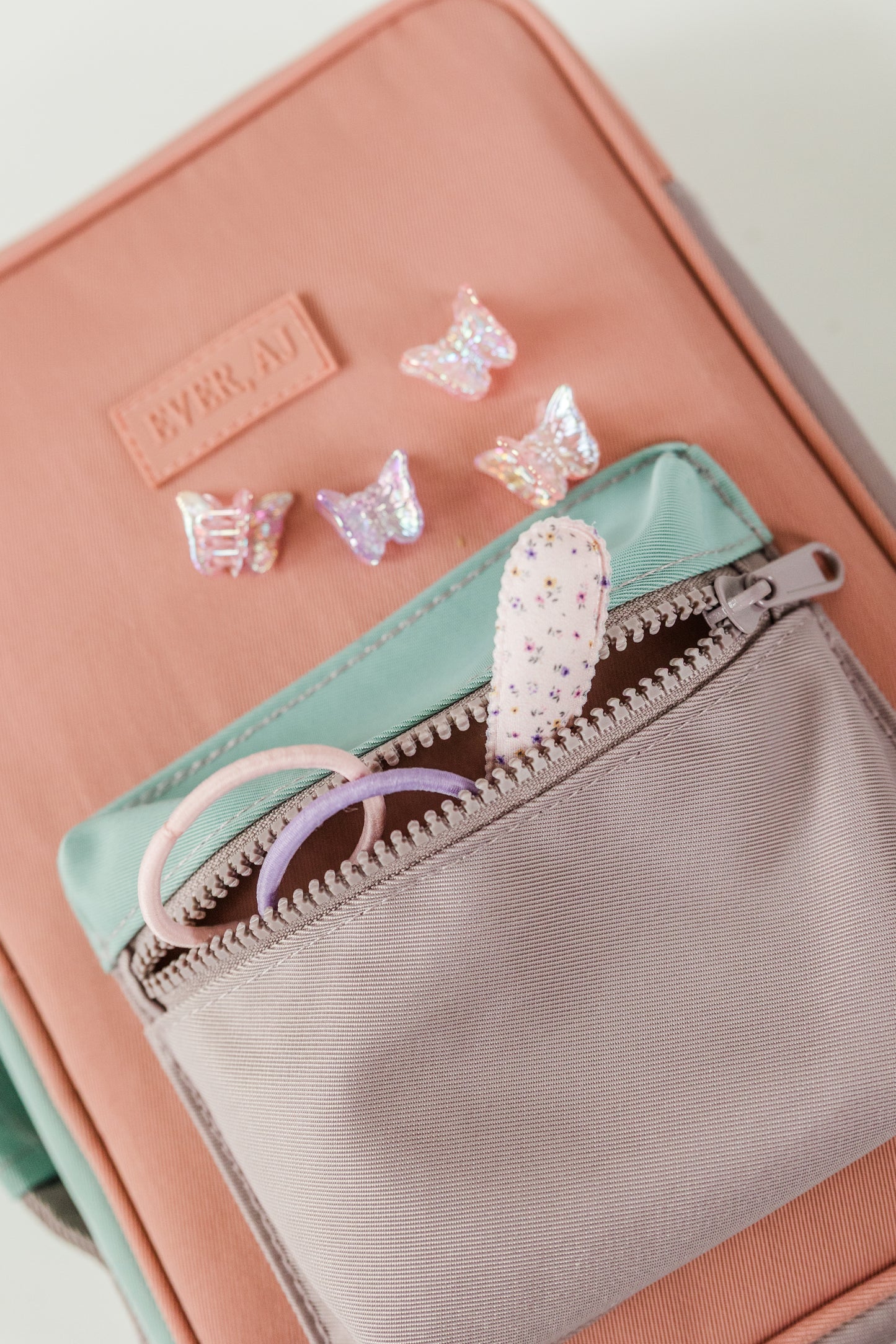 GIRL "A New Creation" Bible Case, Color-block Kid Bible Cover, Water-resistant, Butterfly screen-print