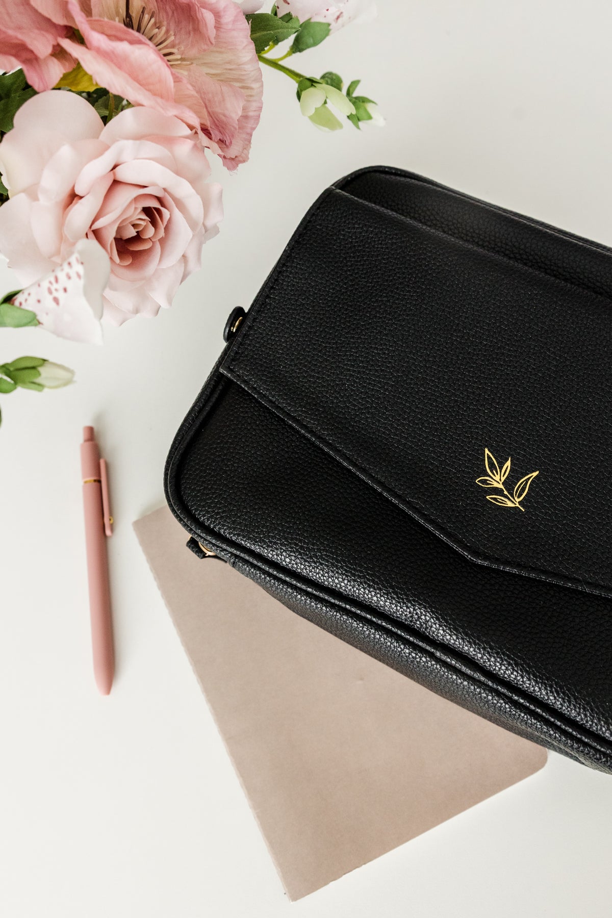 (Wholesale) BLACK Bible Bag Crossbody, Bible Cover, BLACK