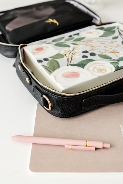 IN STOCK! BLACK Bible Bag Crossbody, Bible Cover, BLACK