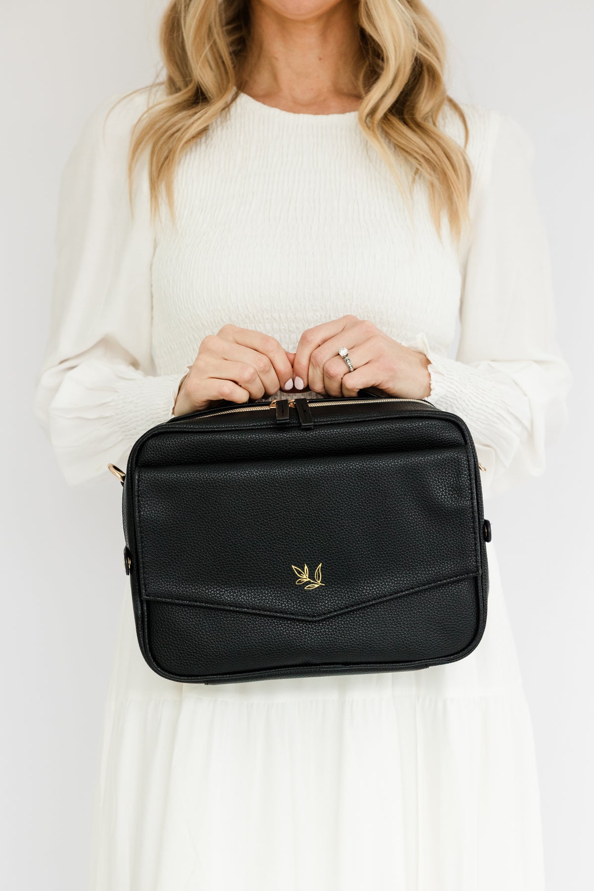 (Wholesale) BLACK Bible Bag Crossbody, Bible Cover, BLACK