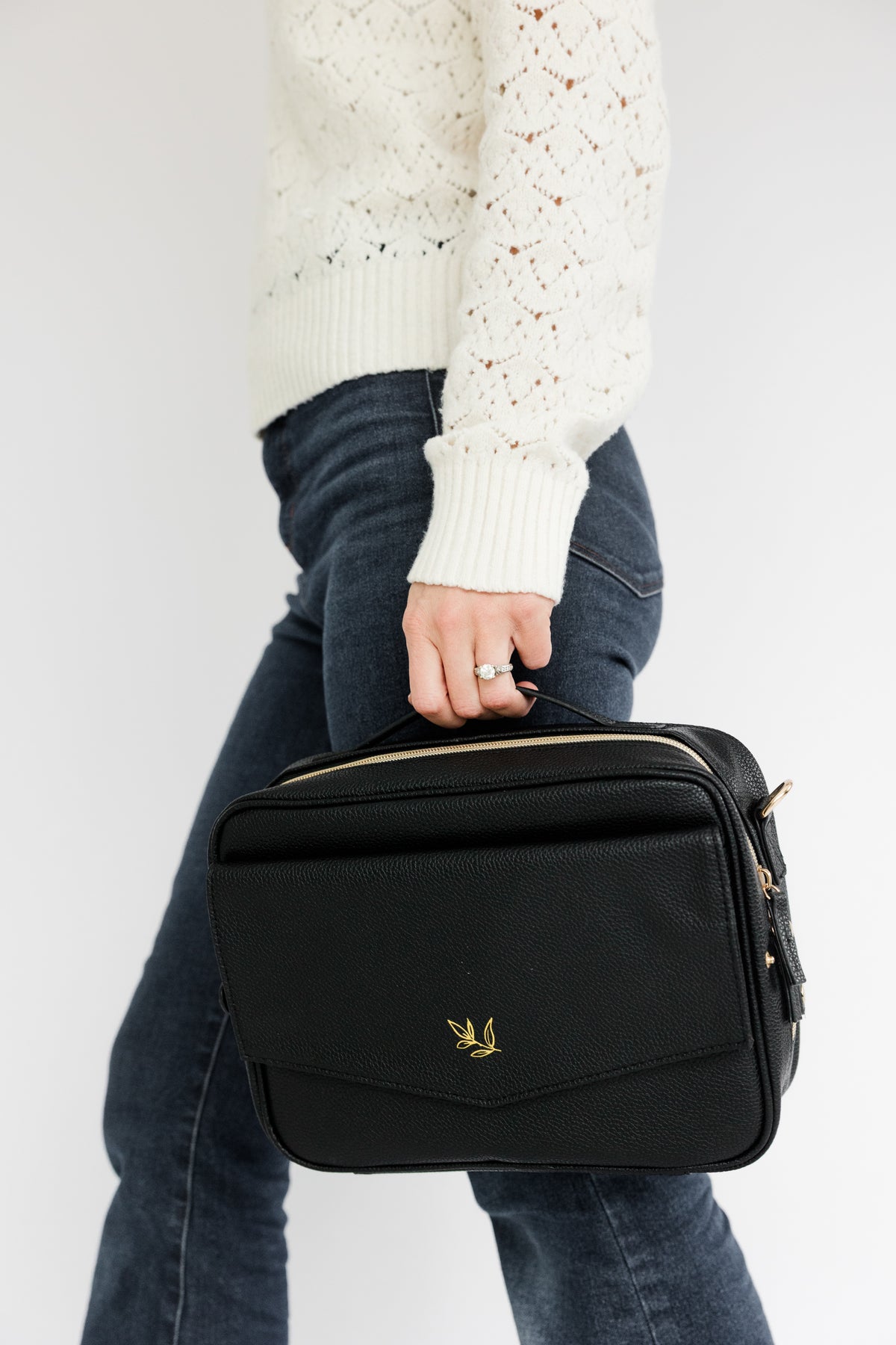 (Wholesale) BLACK Bible Bag Crossbody, Bible Cover, BLACK
