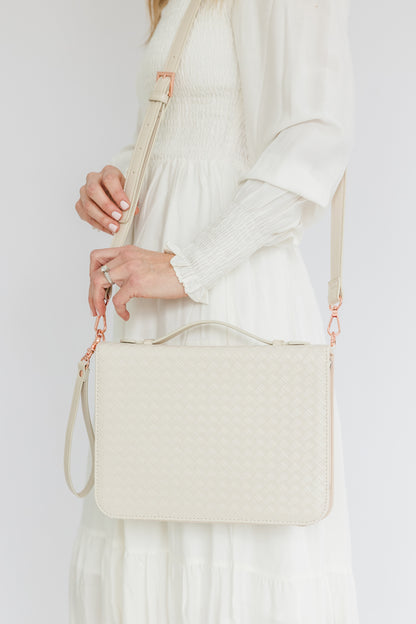 Pearl Bible Case, Crossbody, Pearl