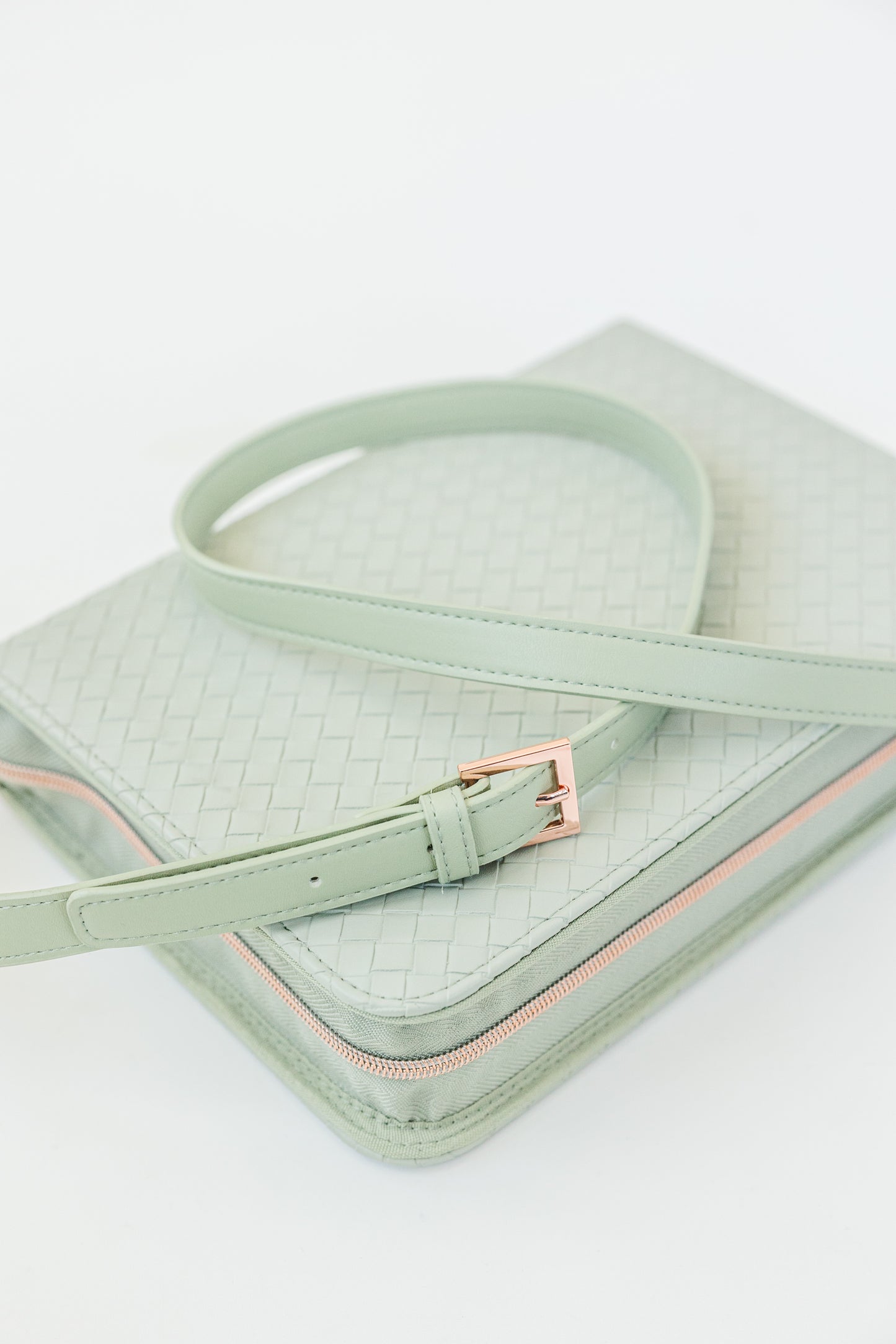 Sage Weave Bible Case, Crossbody, Sage