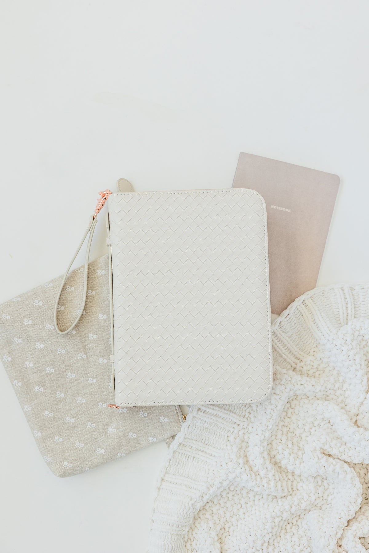 (Wholesale) Weave Bible Case, Crossbody PEARL