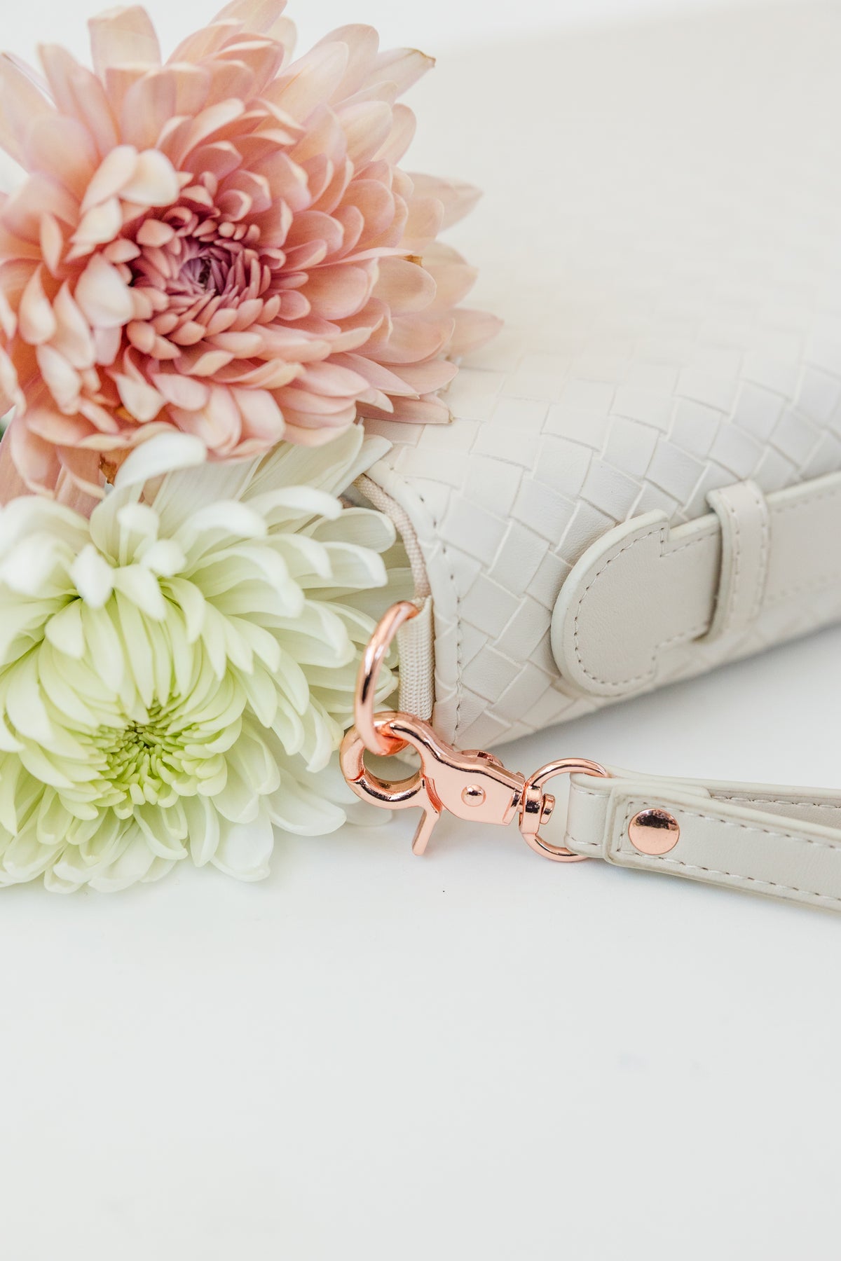 (Wholesale) Weave Bible Case, Crossbody PEARL