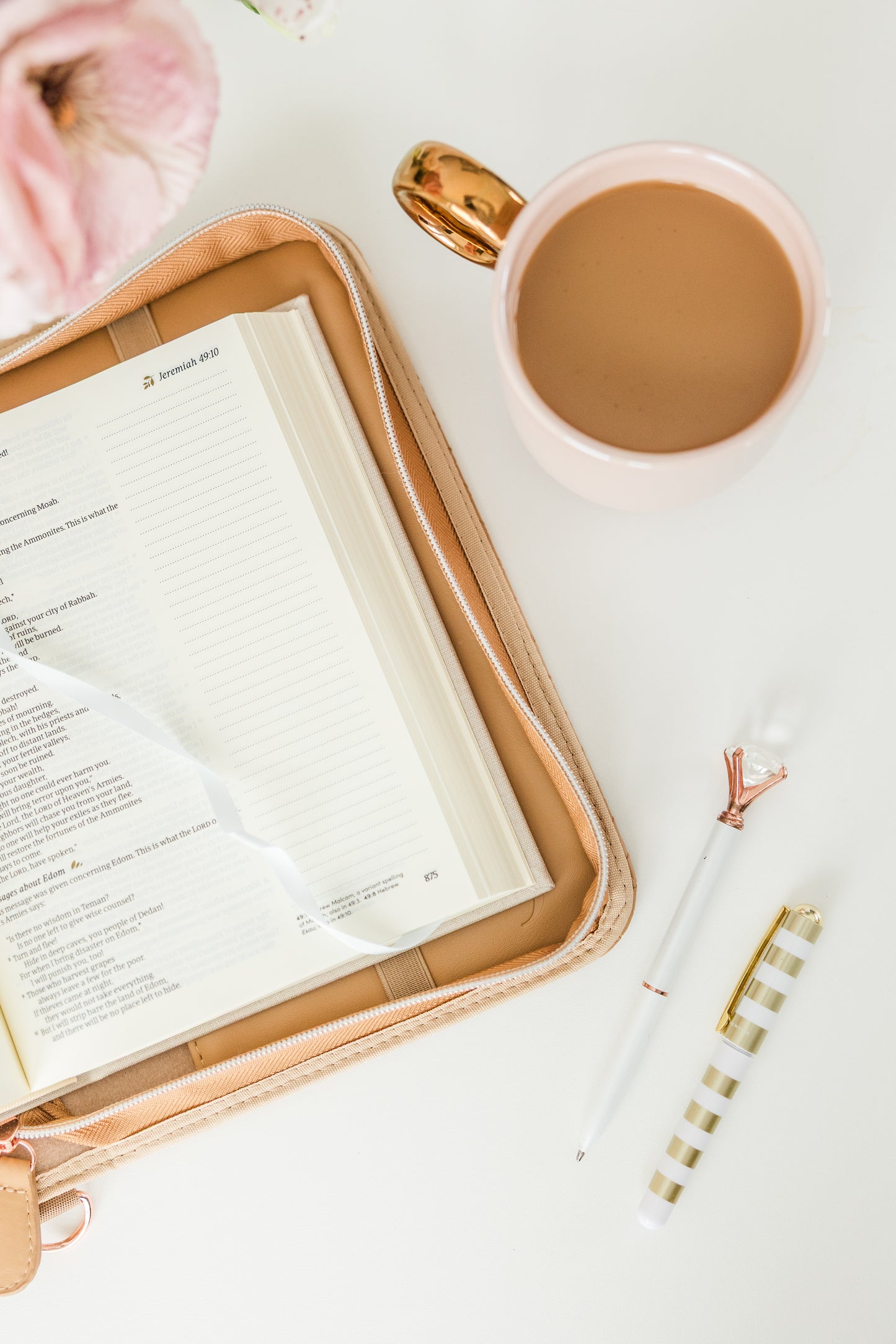 Caramel Weave Bible Case, Crossbody, Caramel