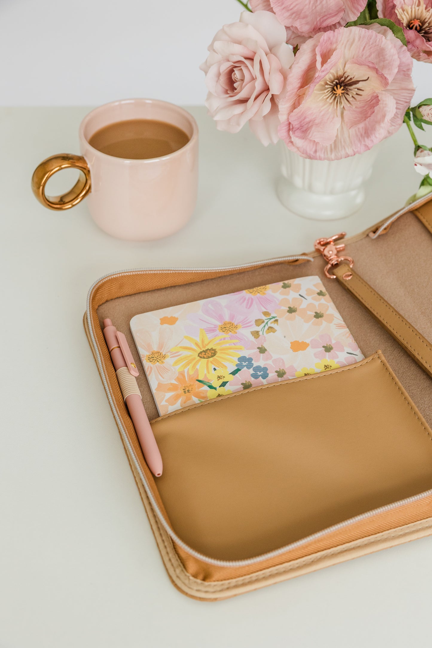 Caramel Weave Bible Case, Crossbody, Caramel