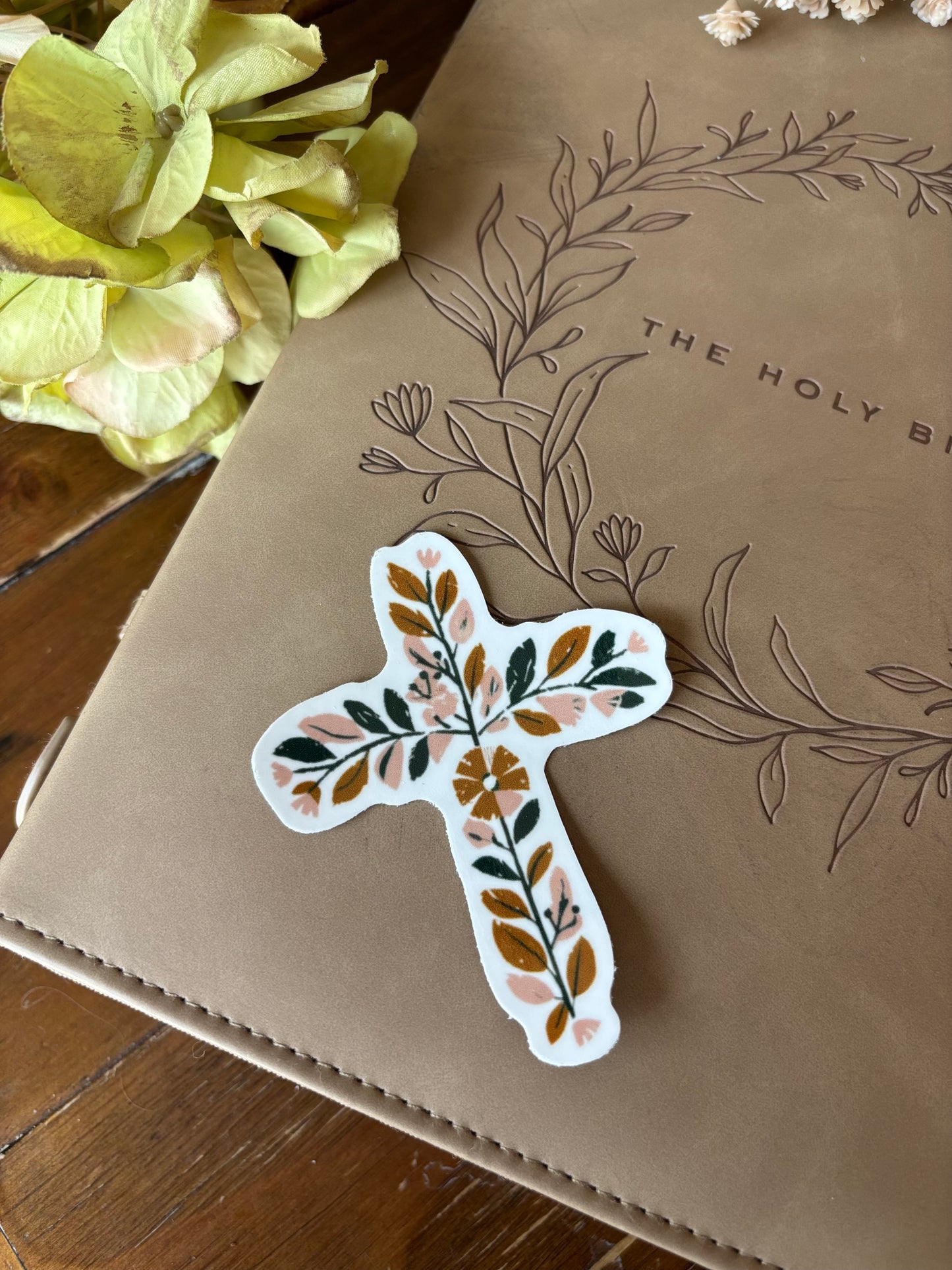 Faith & Scripture Sticker – Christian Stickers for Bible Journals, Laptop & Gifts, Cross