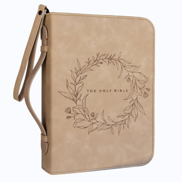 LIMITED HOLIDAY STOCK! Wreath Bible Case, Debossed