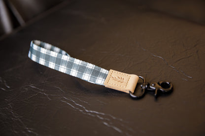 Wristlet Keychain (Black Checkered)